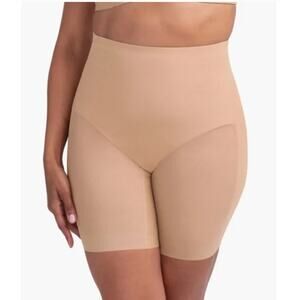 Honeylove Shorts Women M Compression Tan Neutral Tummy Thigh Control
